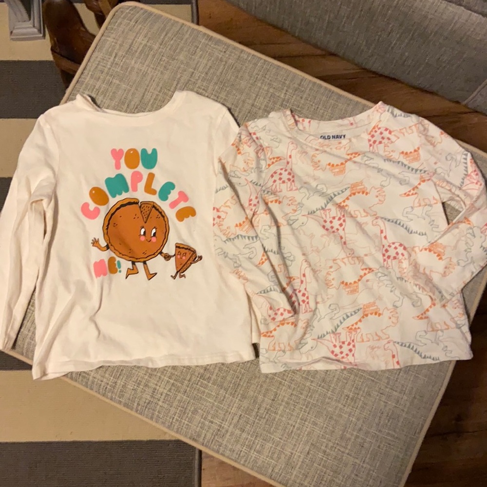 Two long sleeve toddler t shirts